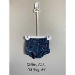 Old Navy 12-18m baby girl denim shorts